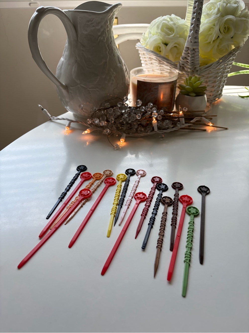 Lot of Vintage Air Canada Swizzle Sticks